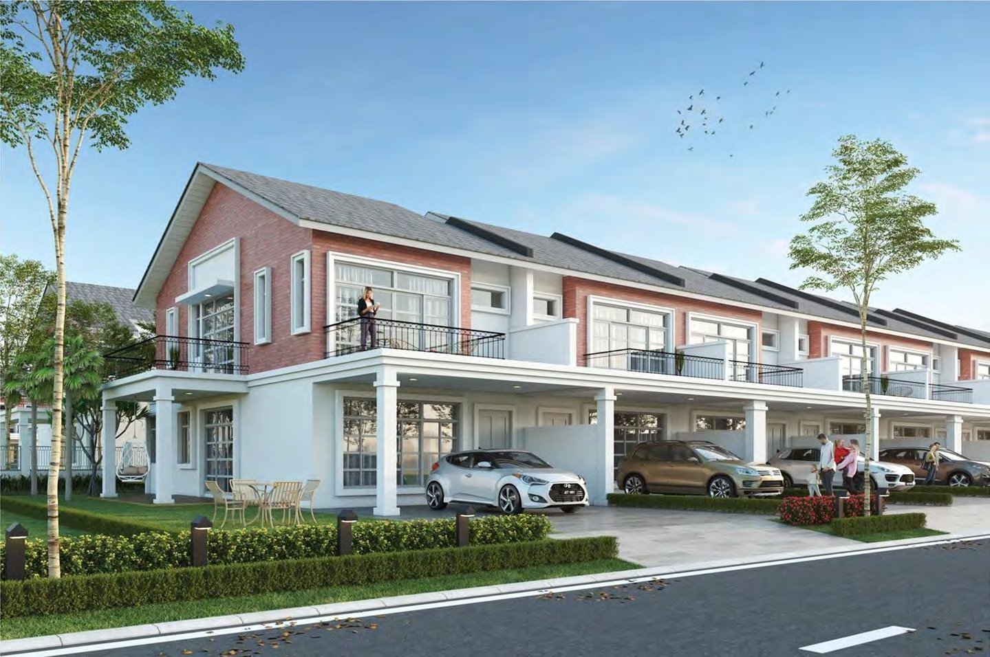 Rumah teres dua tingkat Kensington 3 di Genting Indahpura, Kulai