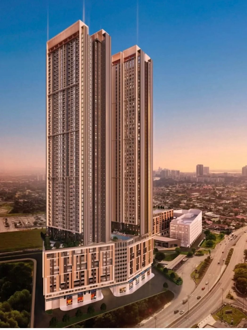 Monterra 大楼效果图，新山 Solaris Tebrau