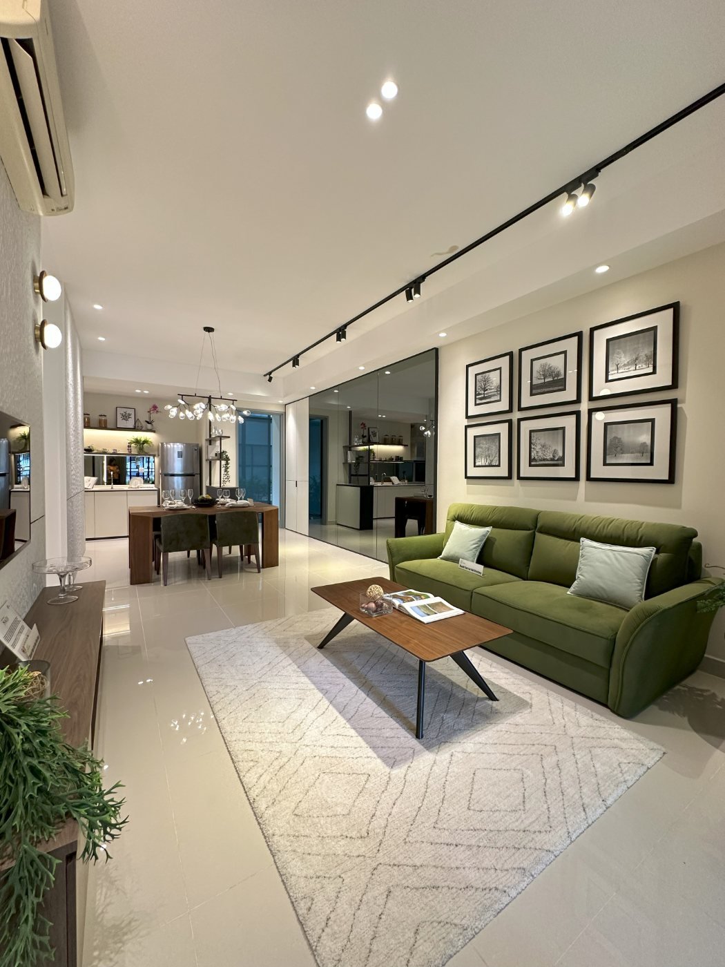 Show unit living room at Southkey Nadi Residences, Johor Bahru