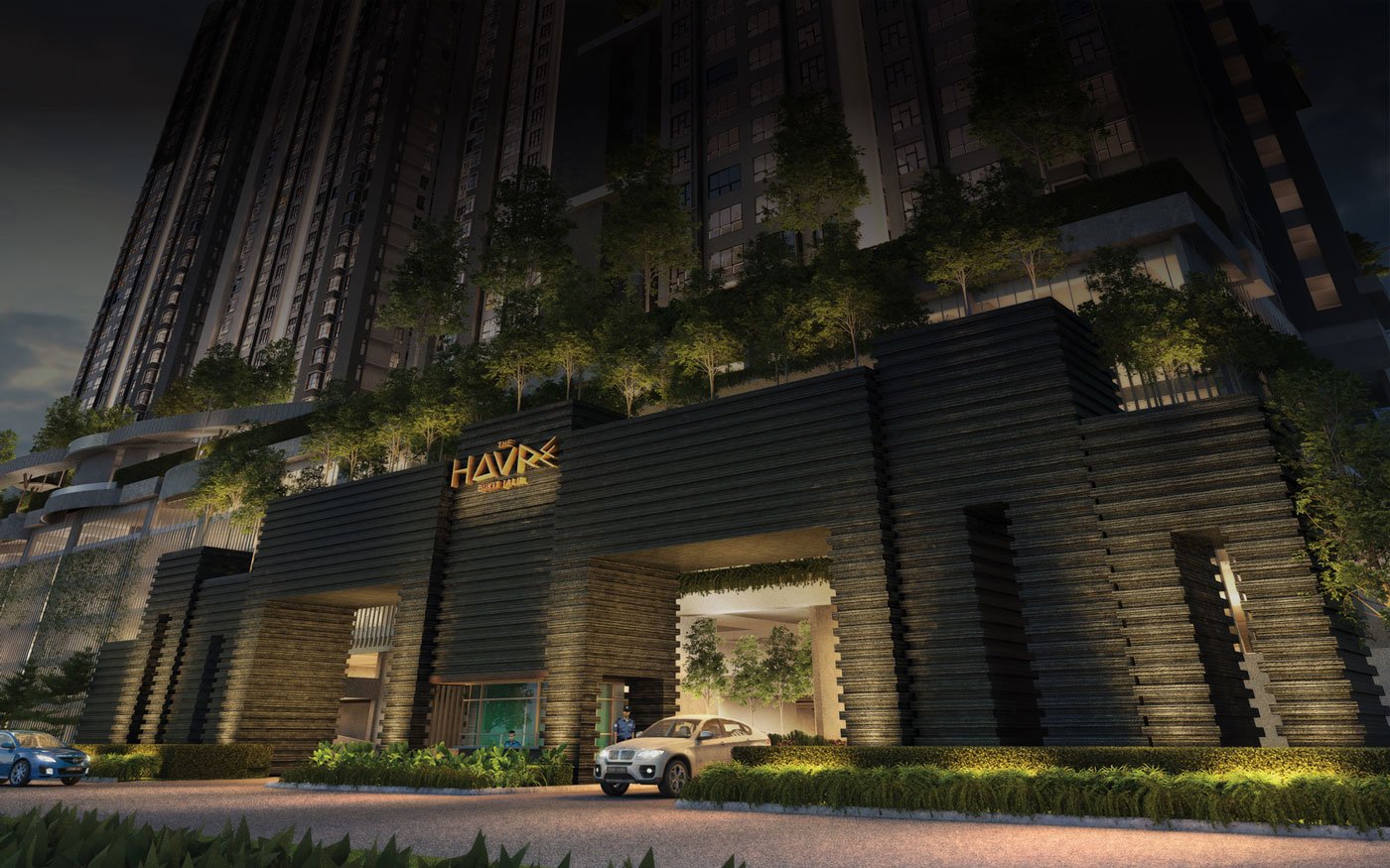 The Havre Bukit Jalil 入口地标（发展商图片）