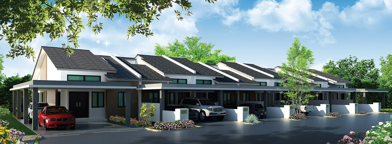 Rumah teres setingkat Curtin View, Senadin, Miri