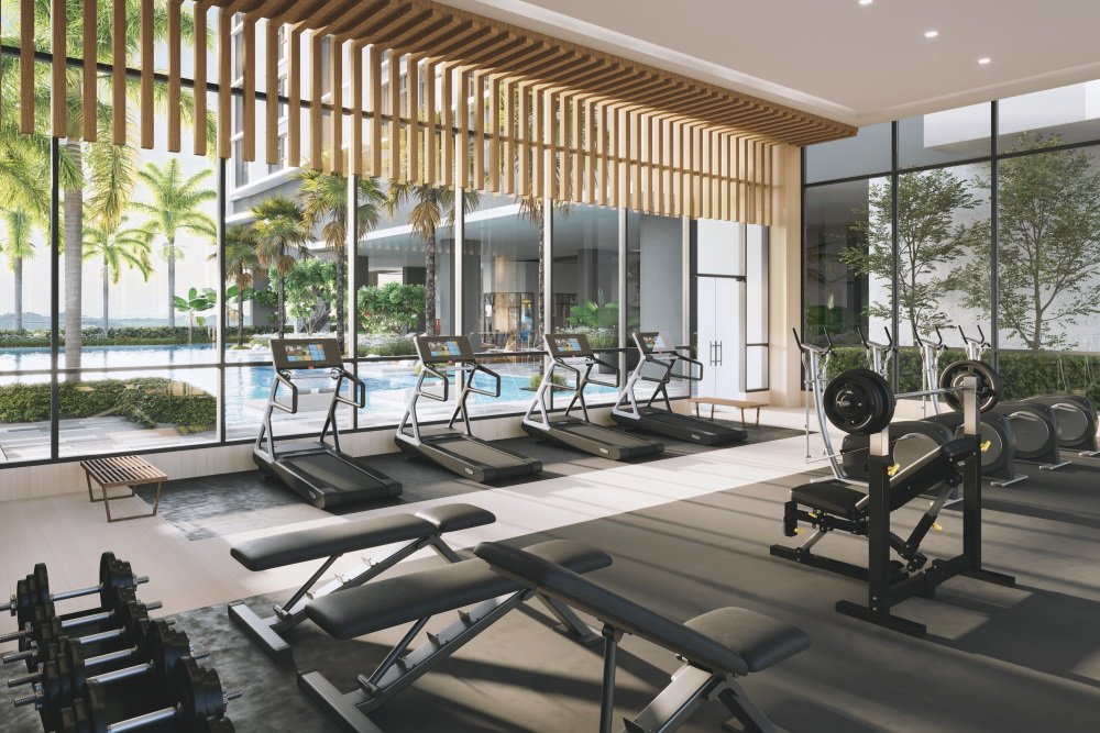 Artist's impression of the gymnasium at Aliva, Mount Austin