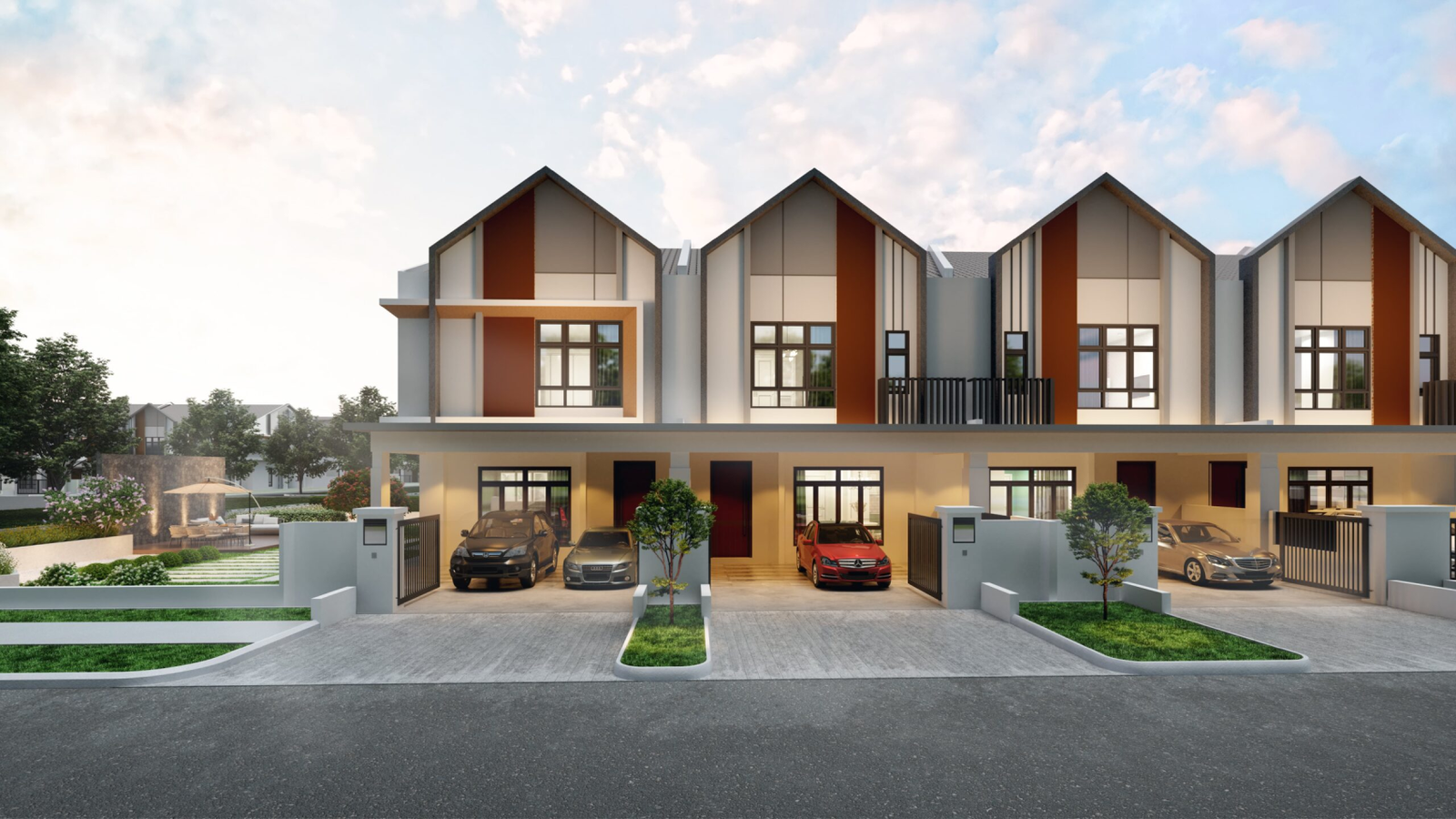 Ilustrasi artis rumah Tipe B di Astera @ Impian Hills