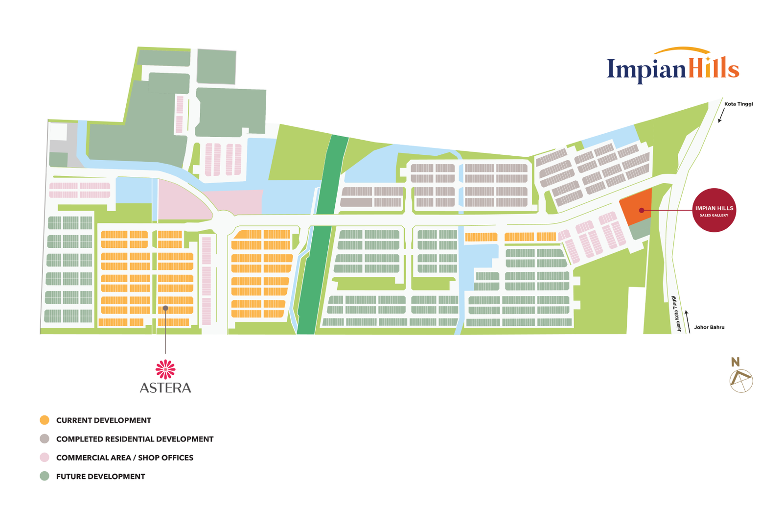 Rencana induk (master plan) Astera @ Impian Hills