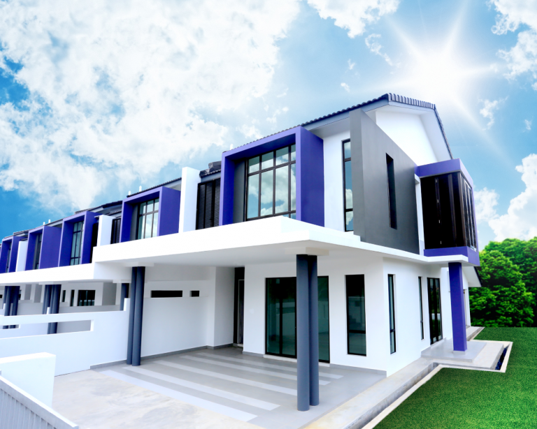 Bandar Tiram terrace house, artist's impression