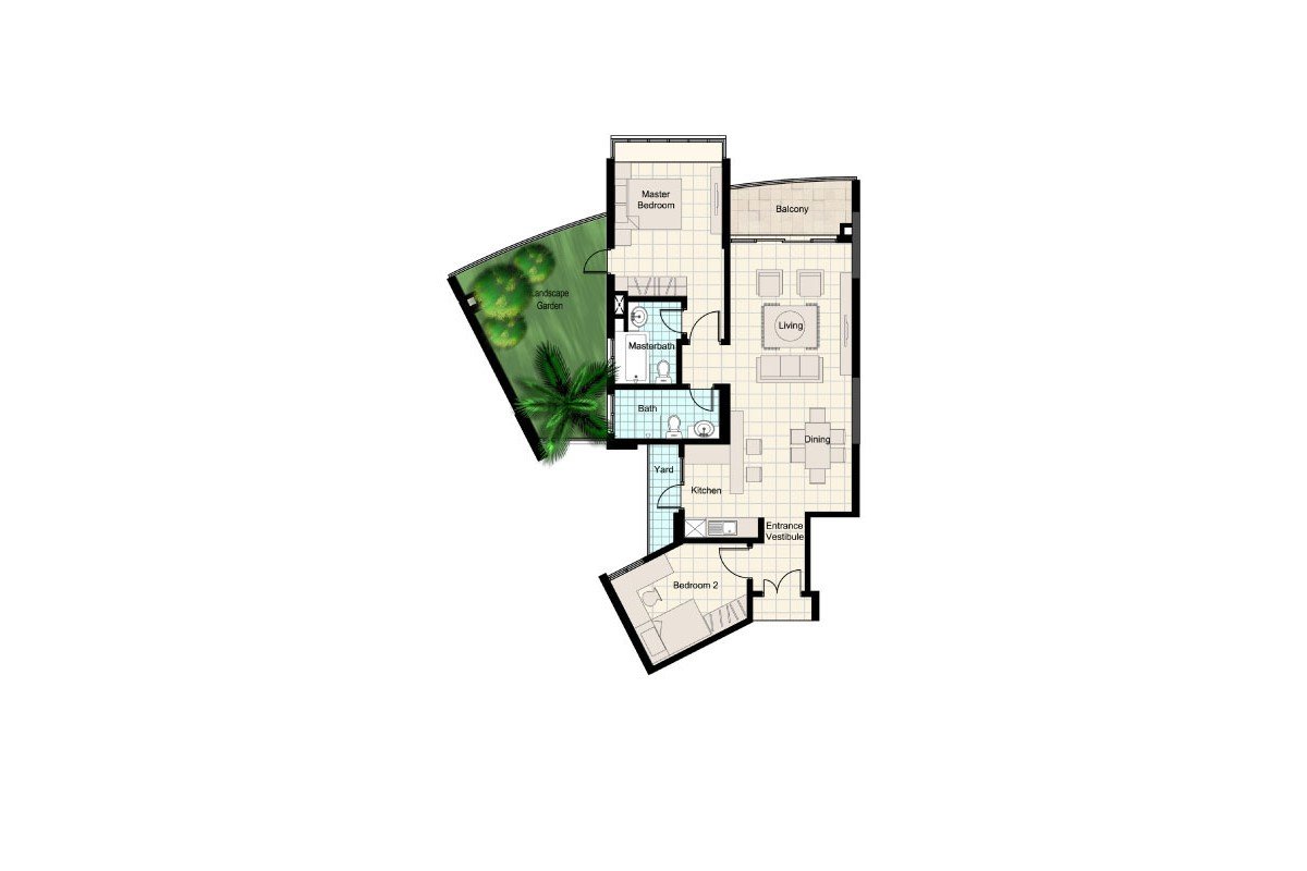 Sky Residence A型平面图