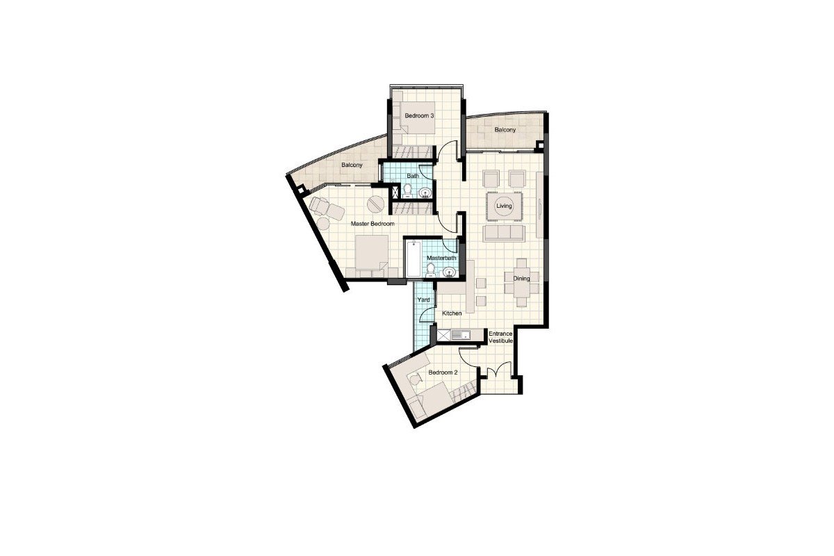Sky Residence B2型平面图