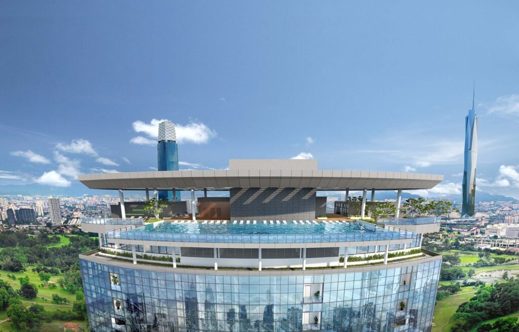 Level 51 sky deck pool, Eaton Residences