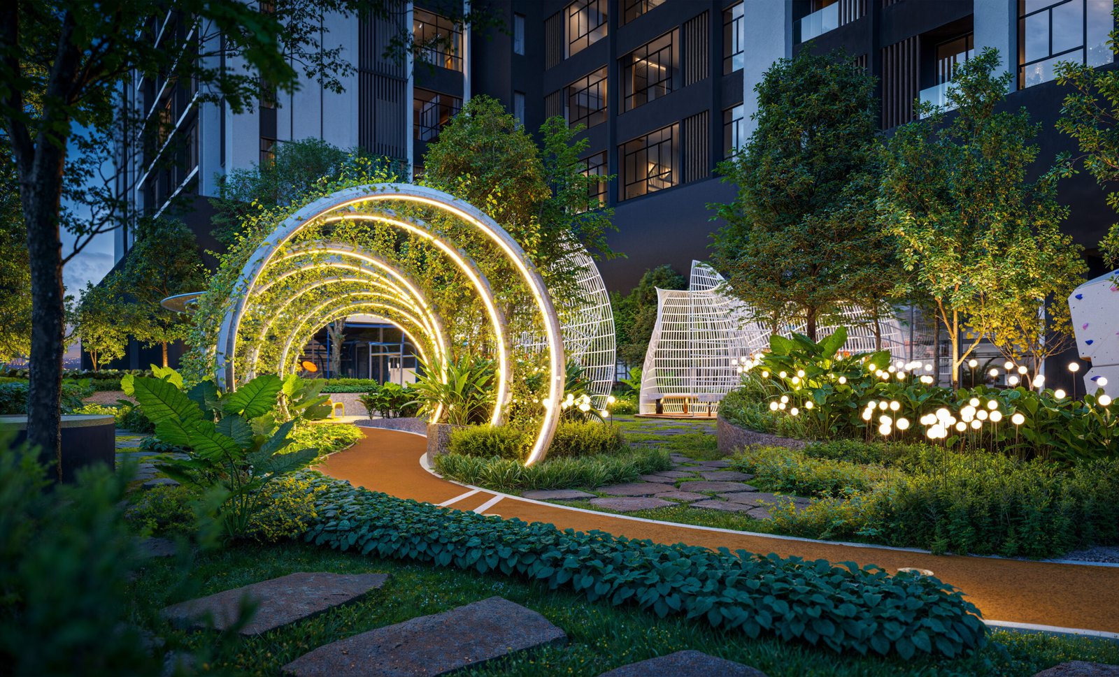 Artist's impression of the jogging path at Gen Sfera (Gen Sphere), Johor Bahru