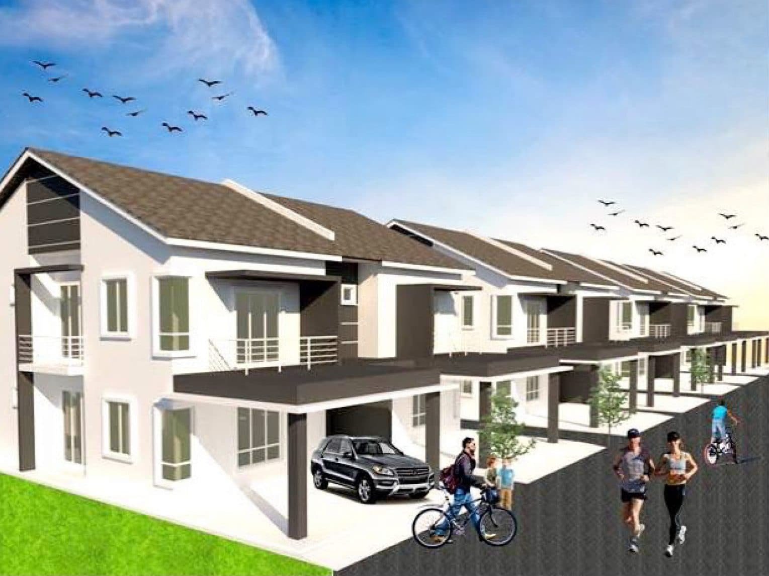 Double-storey semi-detached house at Taman Hijrah 5