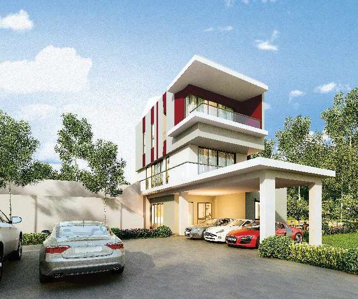 Latania di Twin Palms Sungai Long