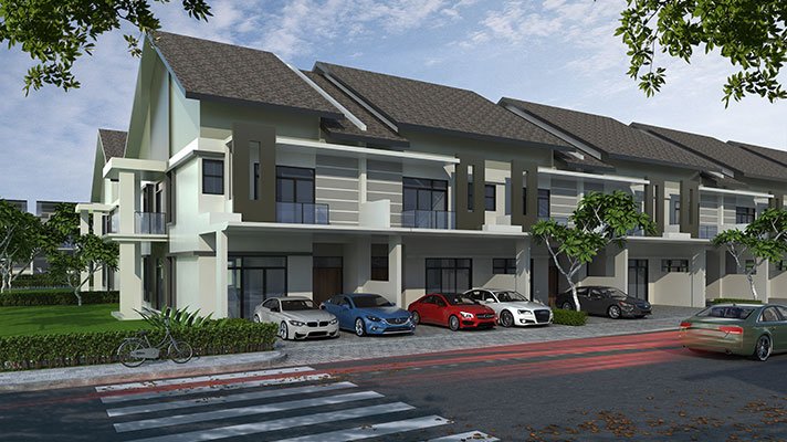 Rumah teres dua tingkat, KSL Aurora @ Taman Bestari Indah