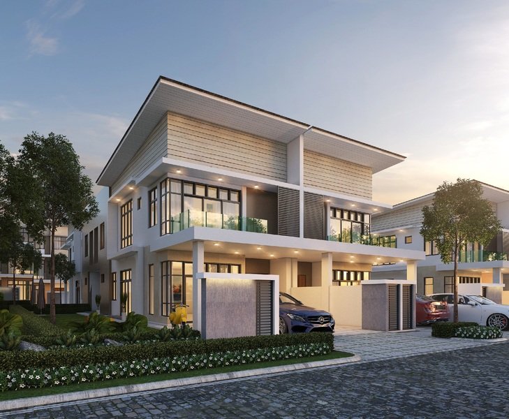 Rumah berkembar pada waktu senja, KSL Mutiara Bestari