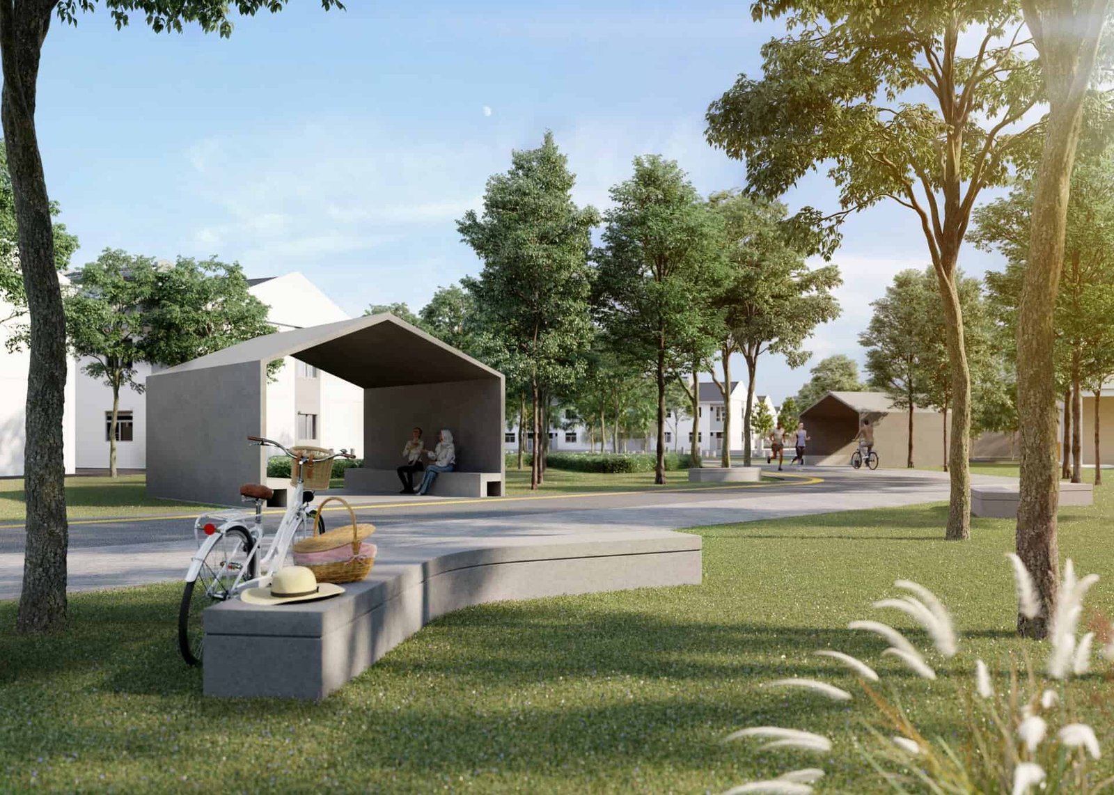 Artist's impression of the outdoor gym at M Tiara, Skudai