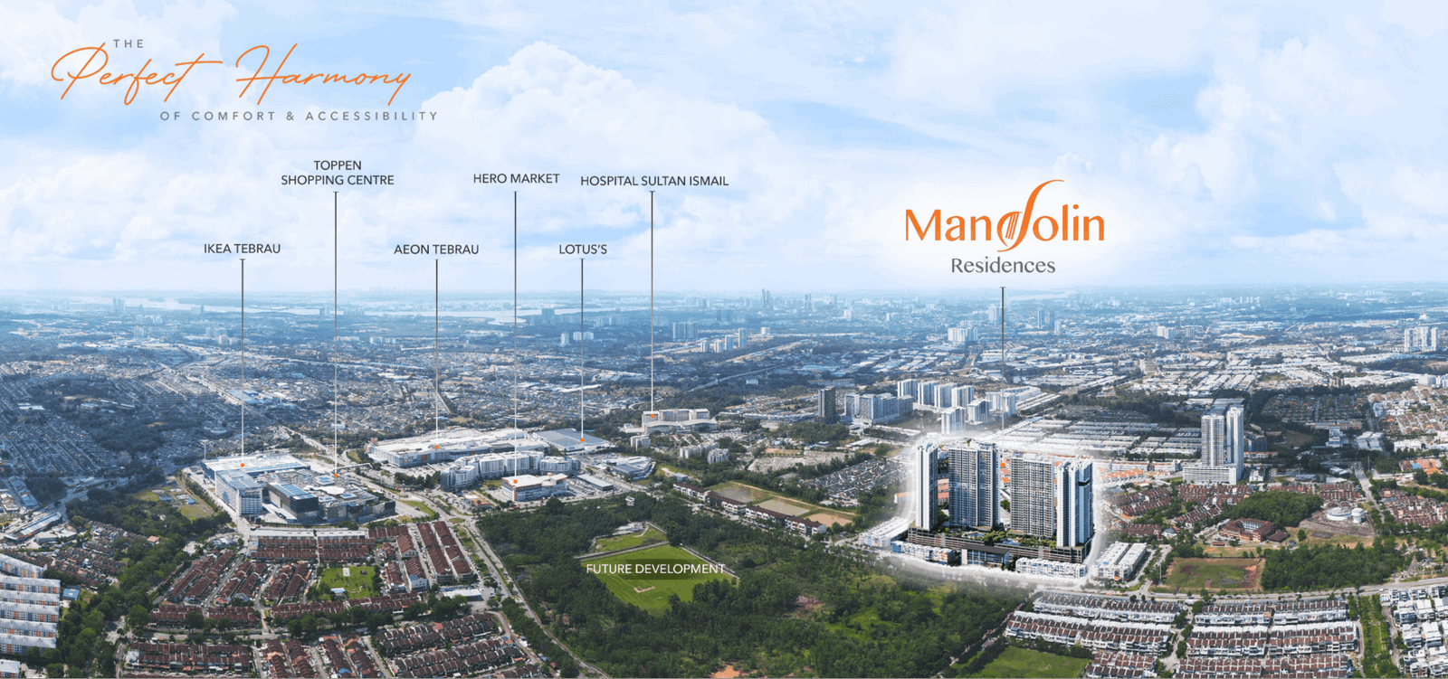 新山 Taman Desa Tebrau 的 Mandolin Residence 艺术构想图