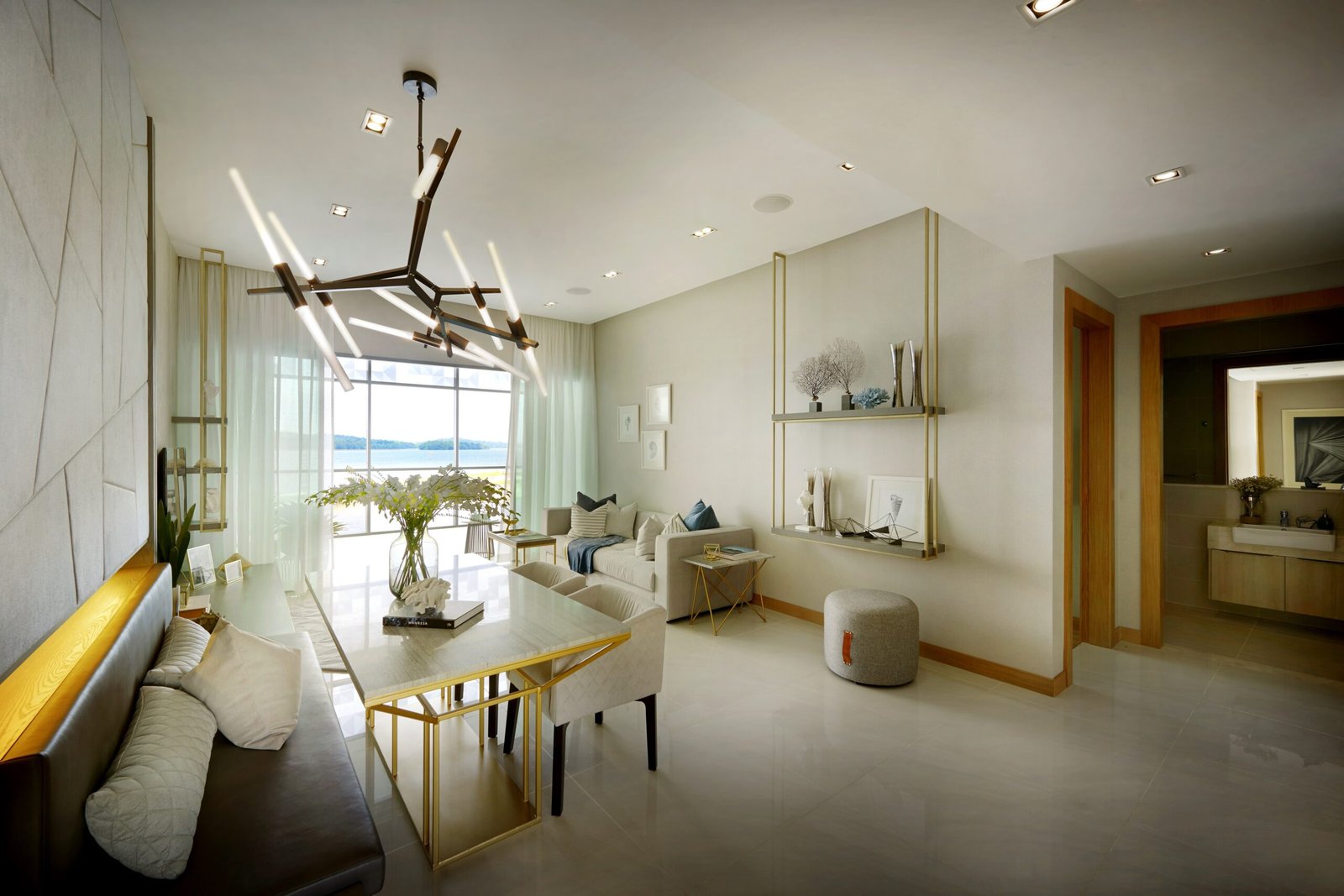 Southern Marina Residences show unit living area
