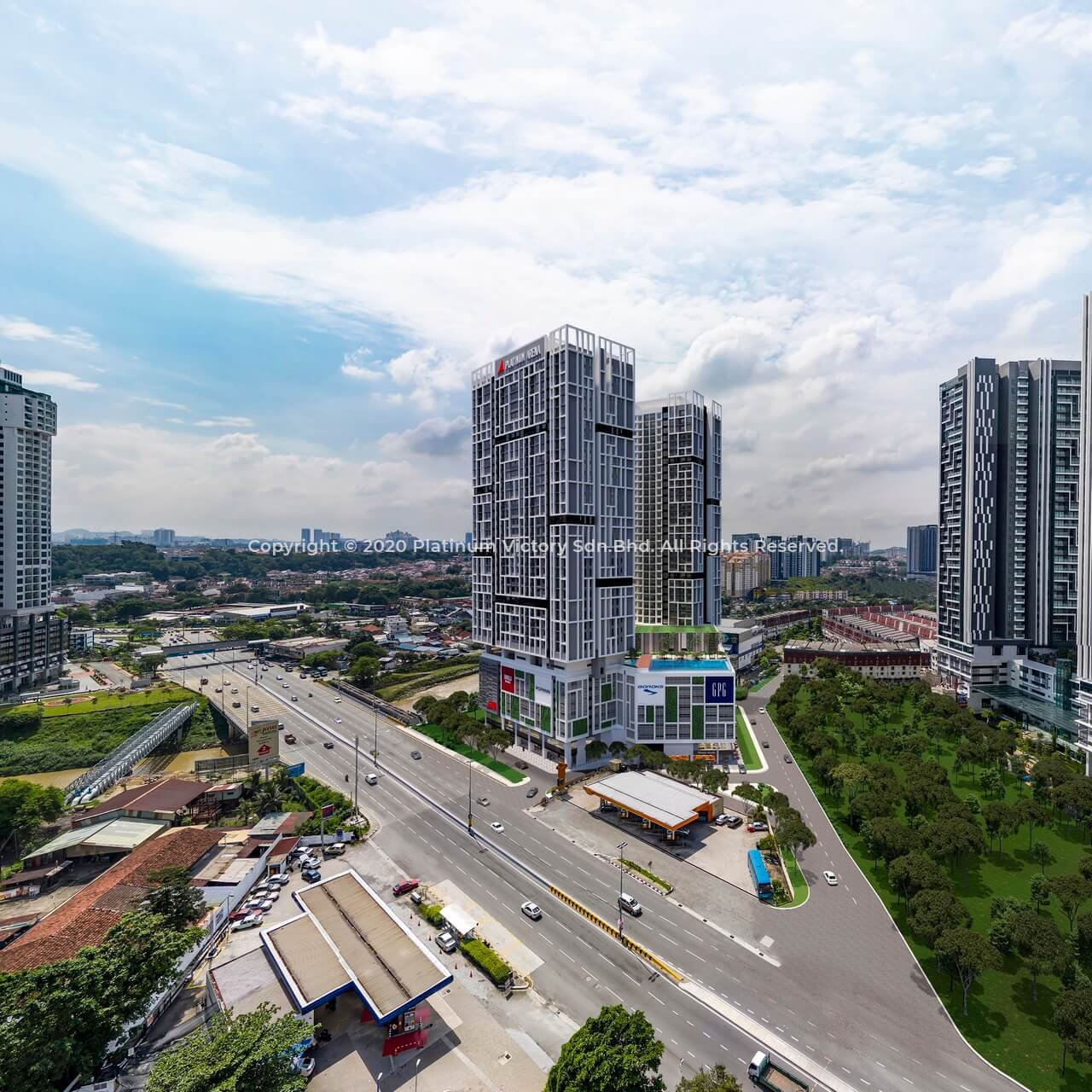Fasad hadapan Platinum Arena, Old Klang Road
