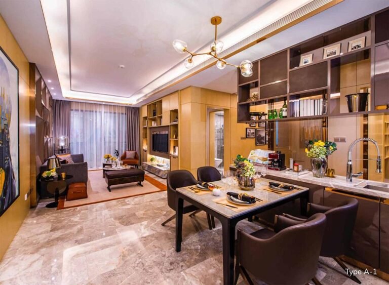 Type A show unit living and dining area, R&F Princess Cove Phase 2