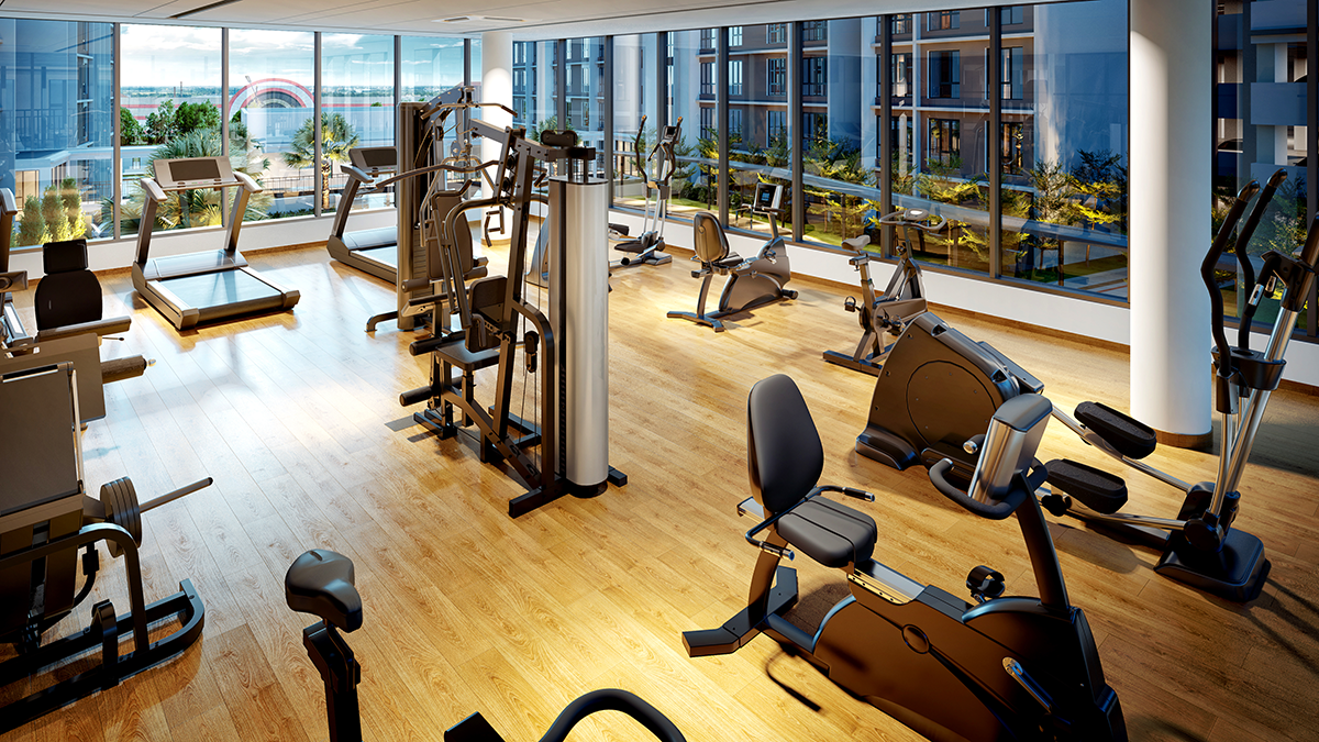 新山 Residensi Saujana(Veranda Residences 第2期)健身俱乐部效果图