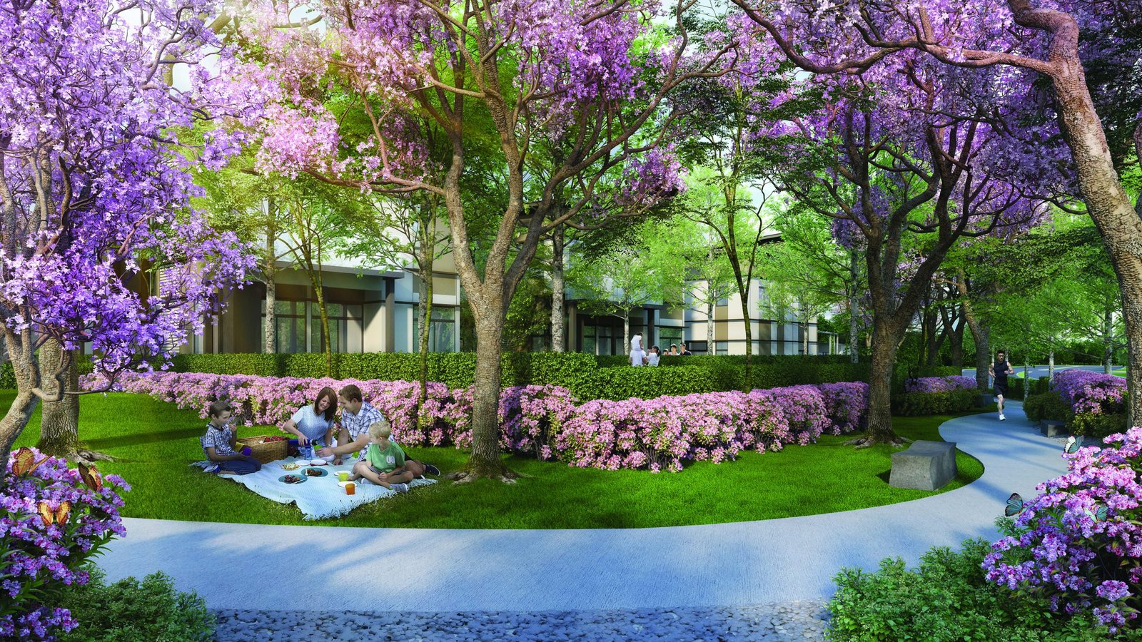 Sakura Residence – Taman berlandskap