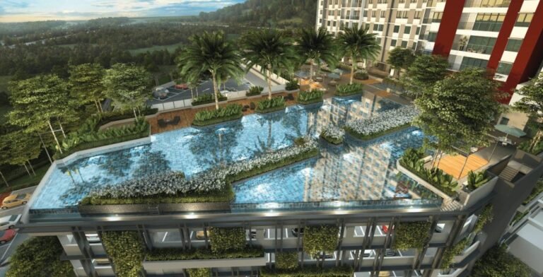 Dek kolam dari atas, Setia Seraya Residences