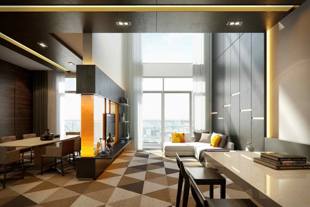 Ruang tamu penthouse, Silverscape Residences