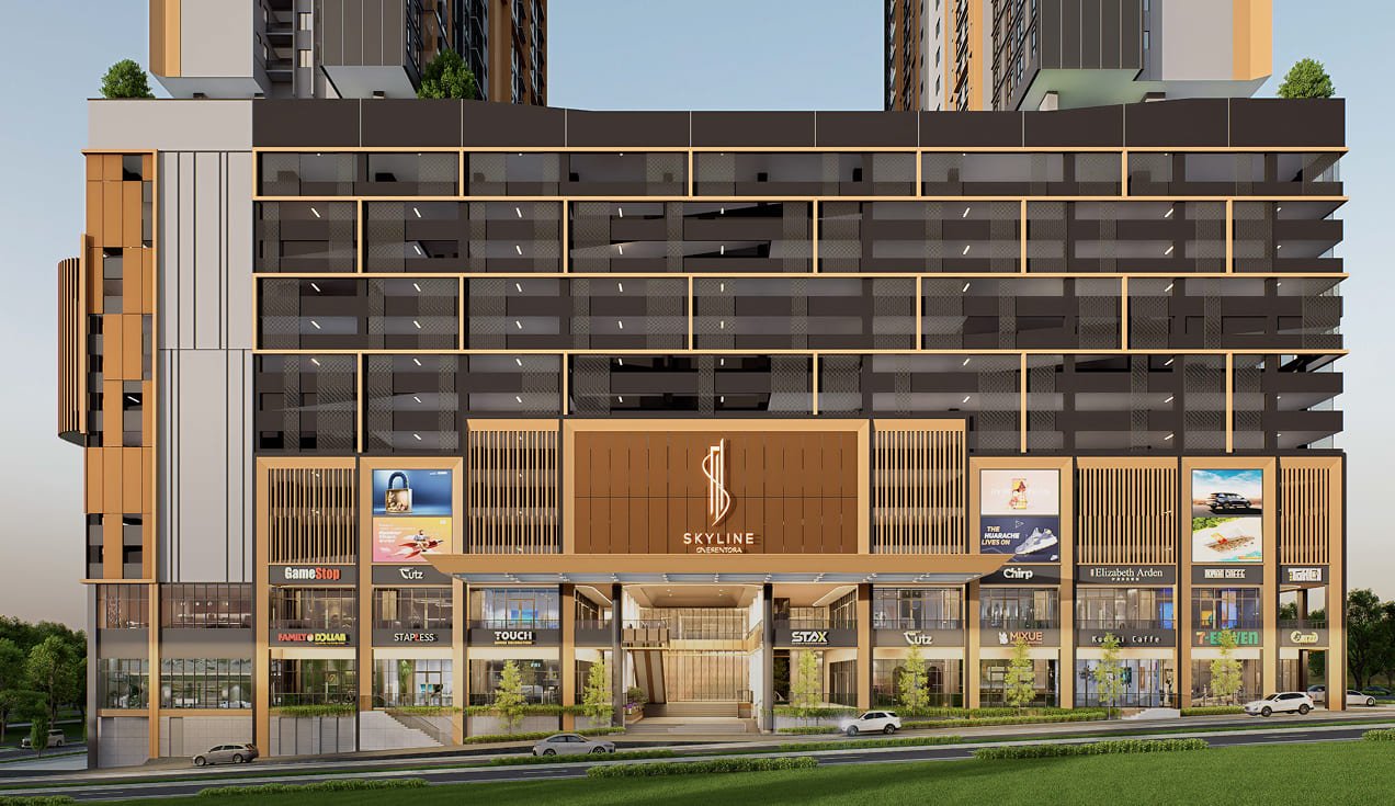 Skyline One Sentosa retail drop-off, artist's impression