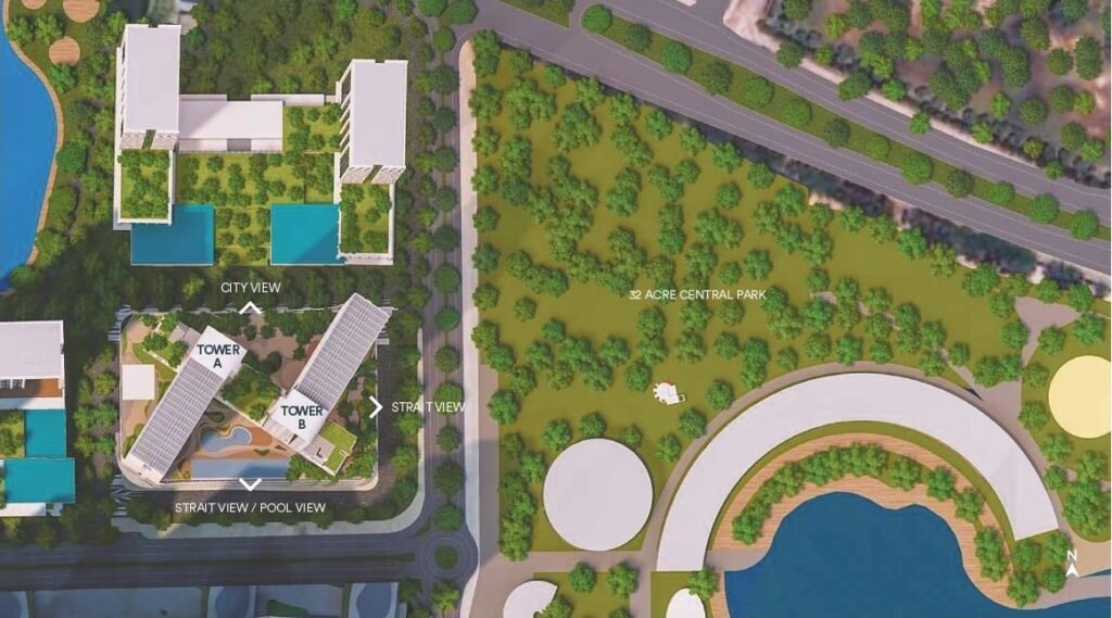 总平面图，Skypark Kepler @ Lido Waterfront Boulevard