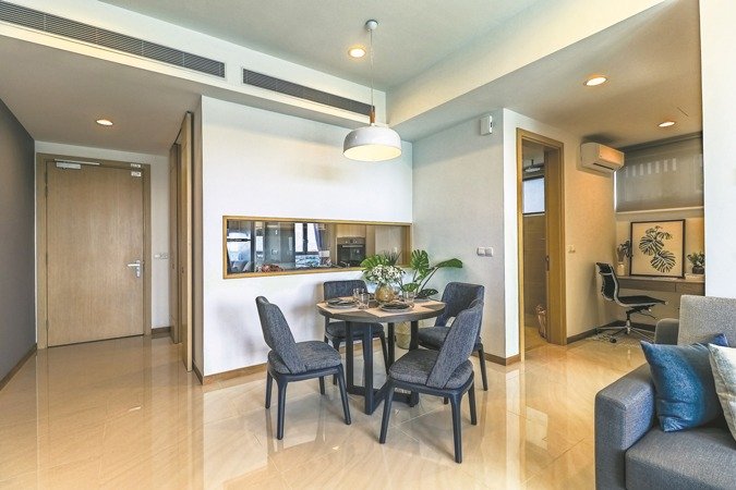 Type A1 dining area, Southern Marina Residences