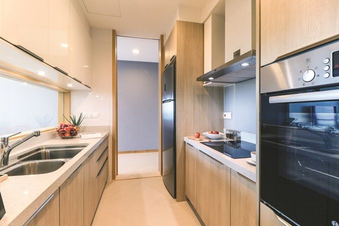 Type A1 kitchen, Southern Marina Residences