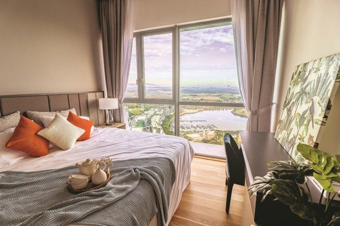Type A1 master bedroom, Southern Marina Residences