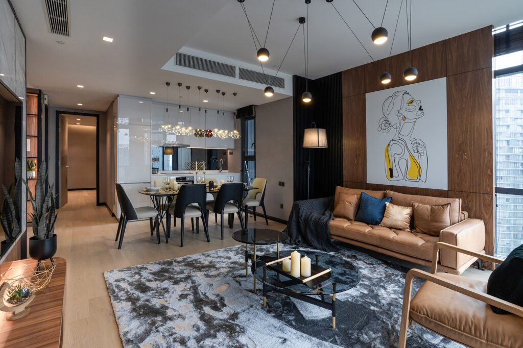 样板单位客厅与餐厅, Star Residences