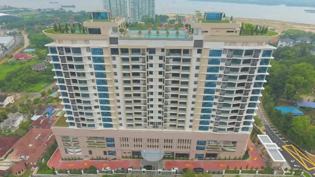 Condominium tower, main building exterior, Straits View 18