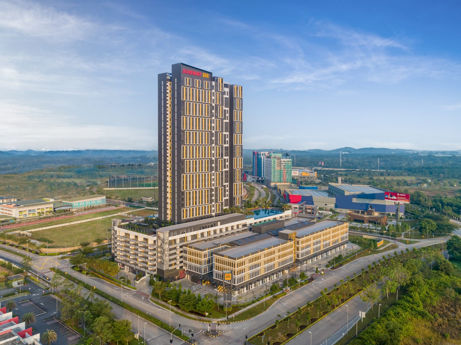 Sunway GRID Residence – GRID from the air