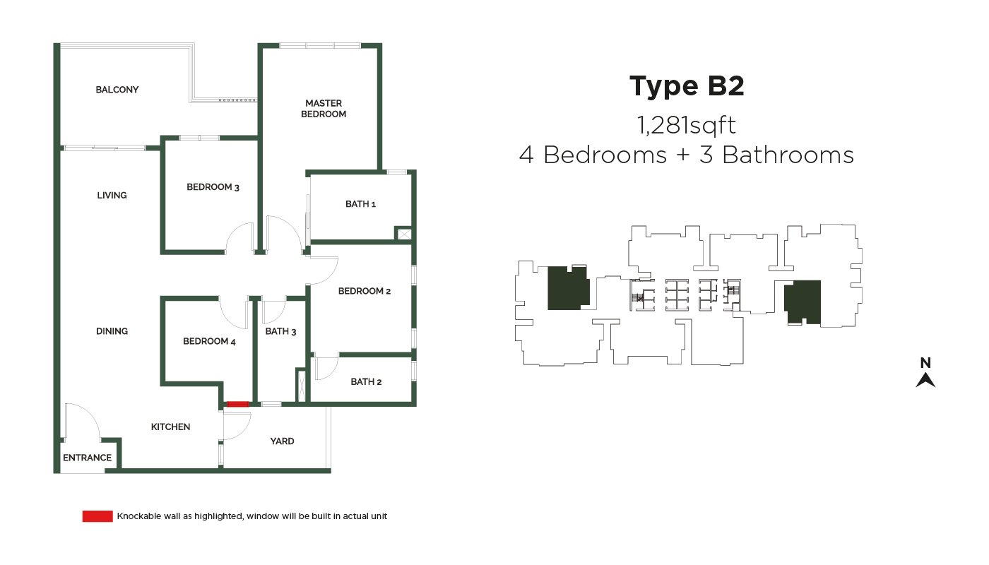 The Goodwood Residence B2型平面图