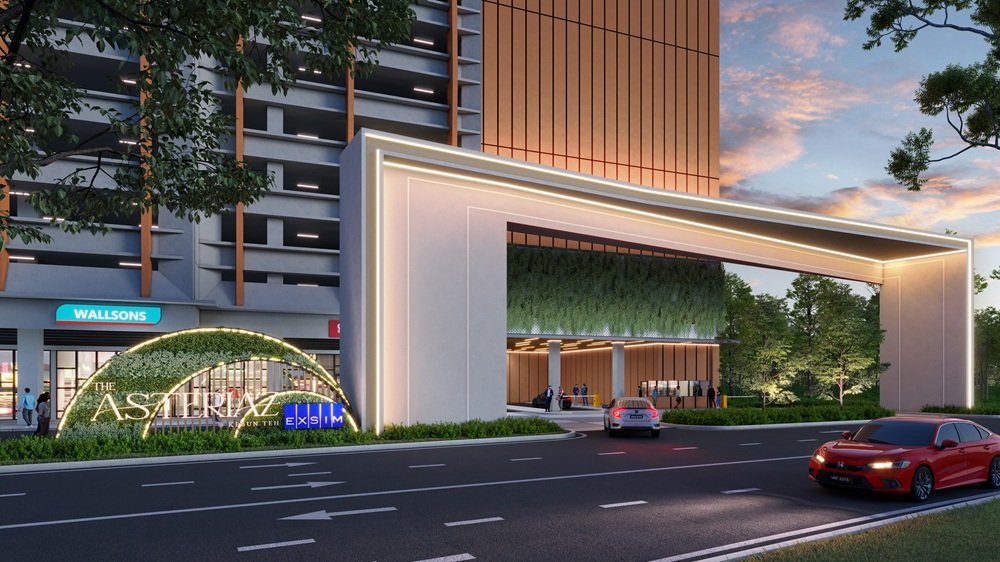 Artist's impression of the arrival area at The Asteriaz @ Kebun Teh