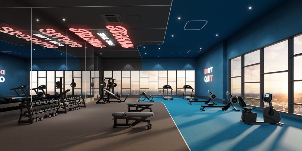 Artist's impression of the Nova Gym at The Asteriaz @ Kebun Teh