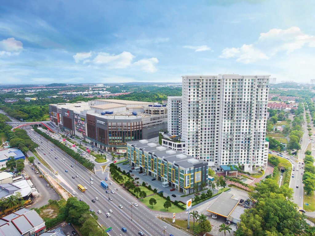 Aerial view of Platino Avenue, The Platino Serviced Apartment