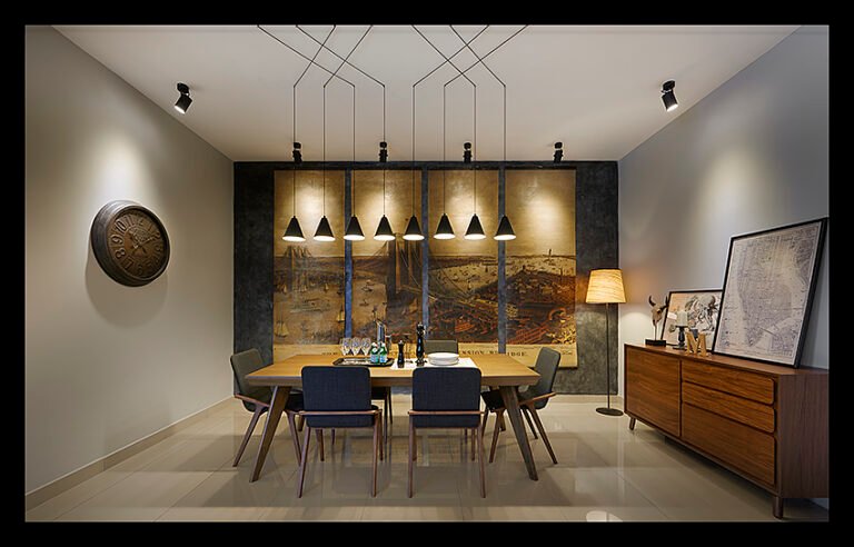 Ruang makan berperabot, The Wharf Residence