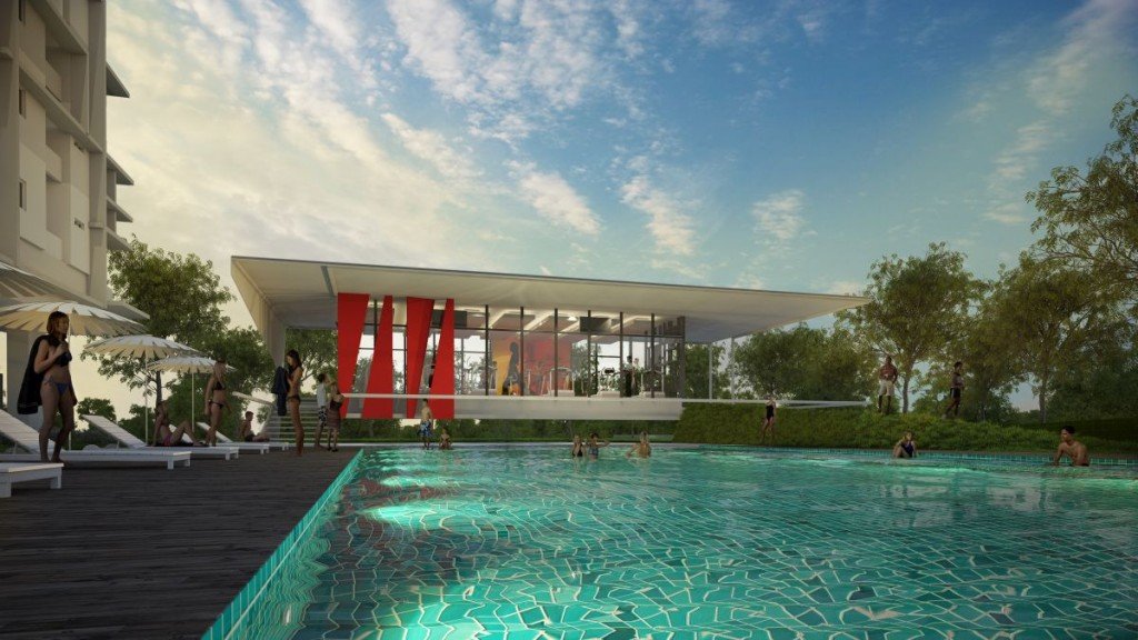 The Wharf Residence – Kolam renang dan gimnasium