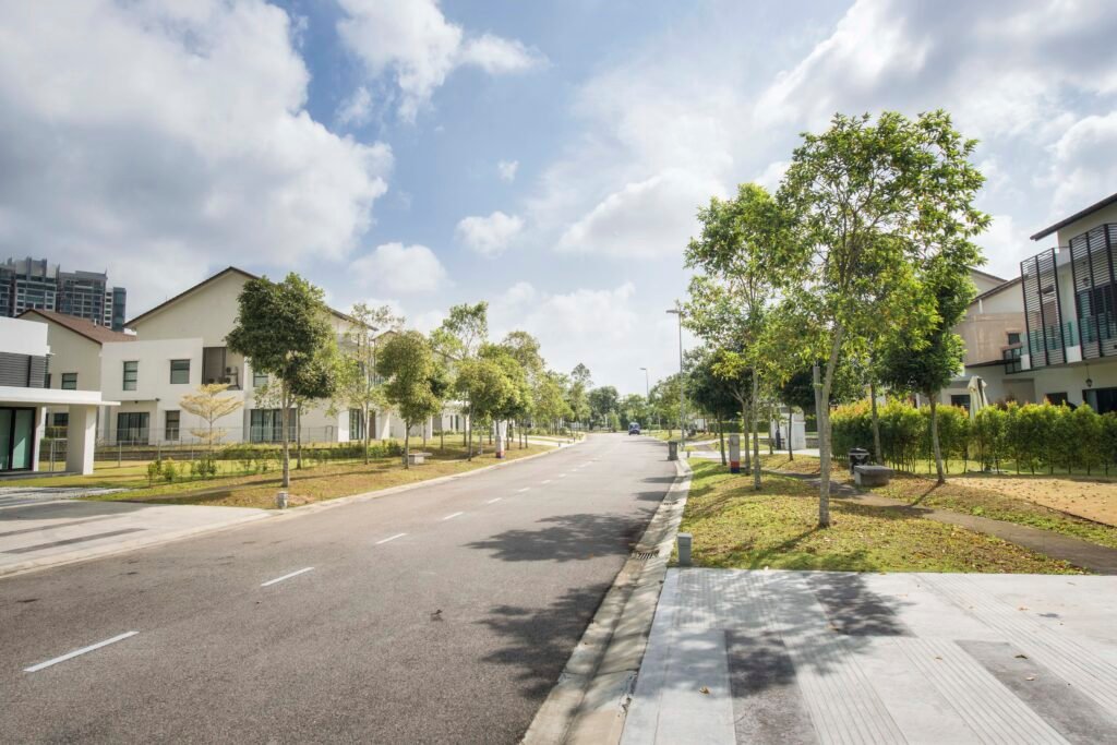 A street in East Ledang township, Tranquility Park @ East Ledang