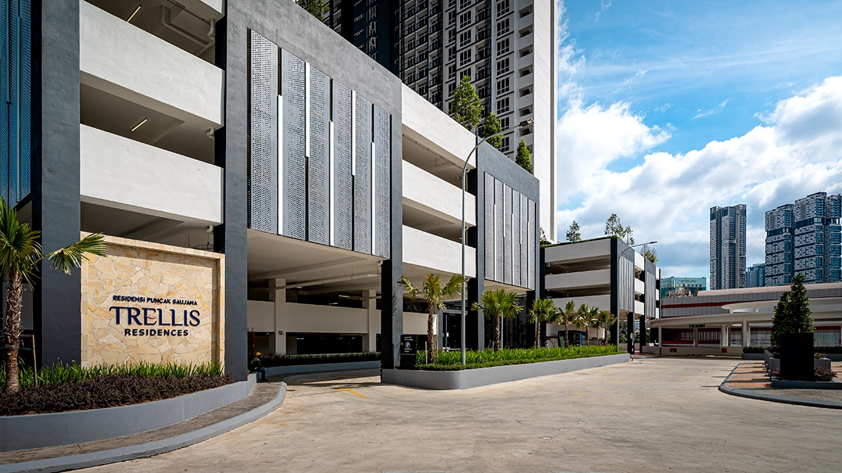Trellis Residences – Pintu masuk