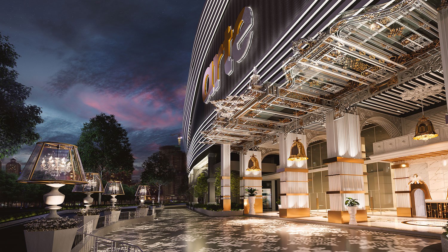 Arte Mont Kiara 的 Grand Palais 落客区