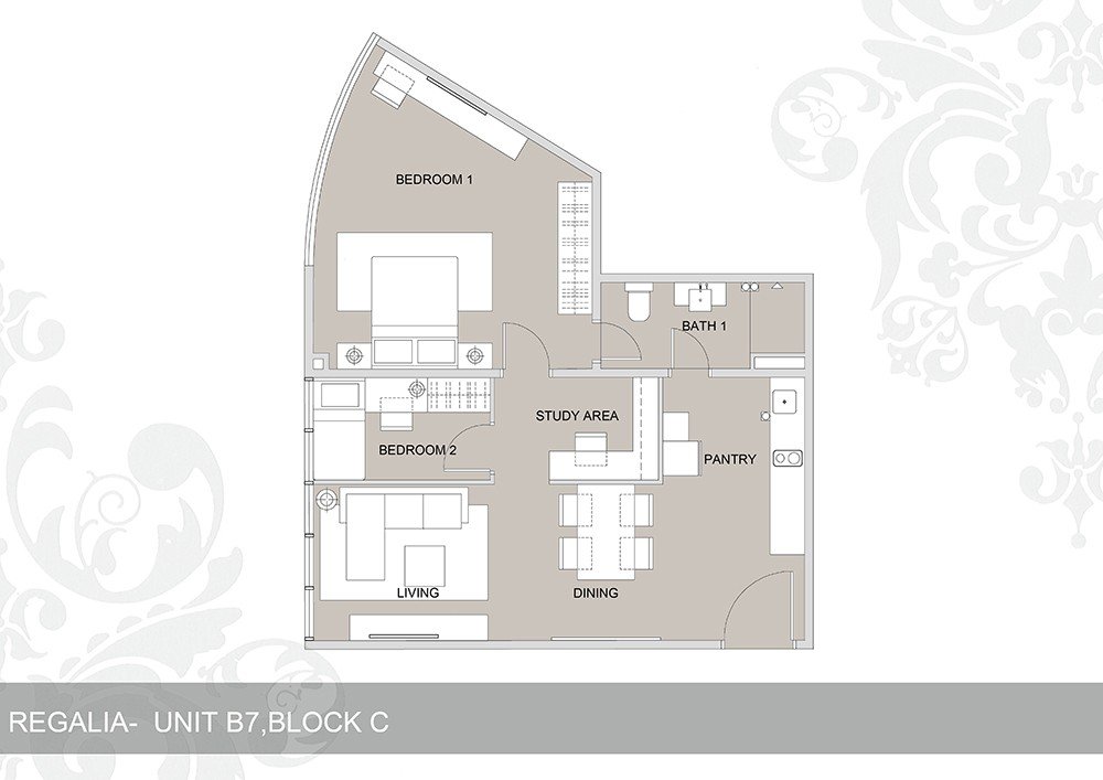 Regalia Residence Type B7 平面图