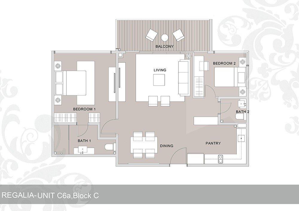 Regalia Residence Type C6 / C6A 平面图