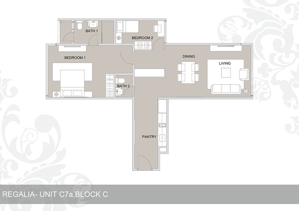 Regalia Residence Type C7 / C7A 平面图