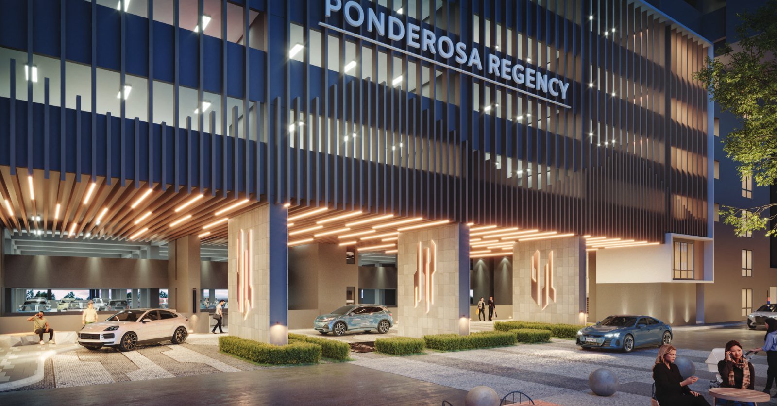 Artist's impression of the drop-off at Ponderosa Regency