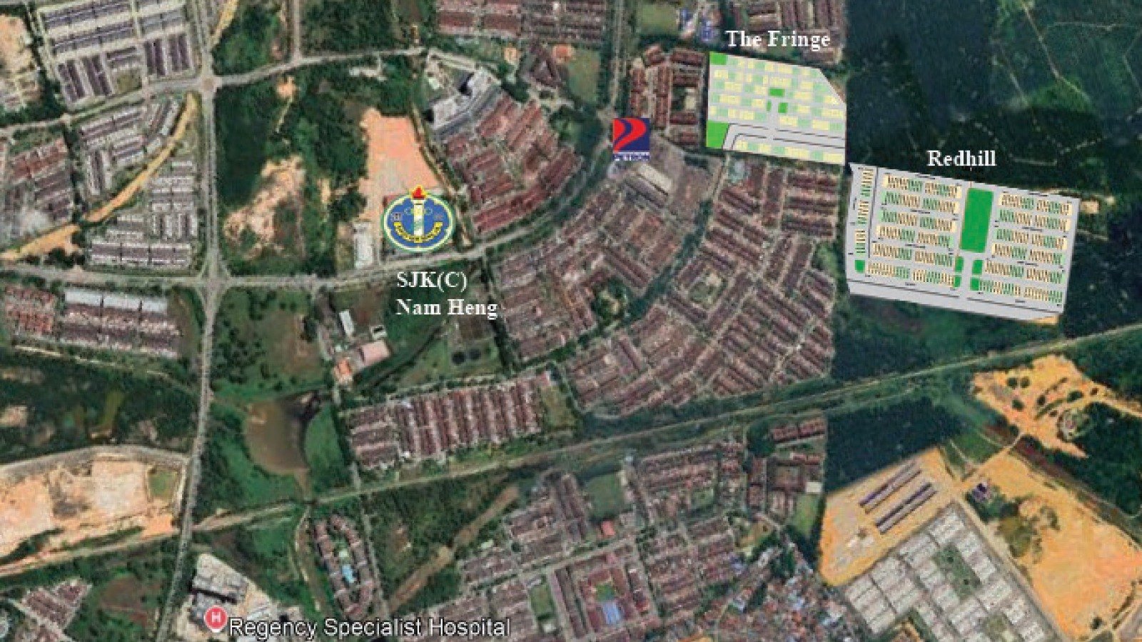 Lokasi Redhill @ Seri Alam, Masai