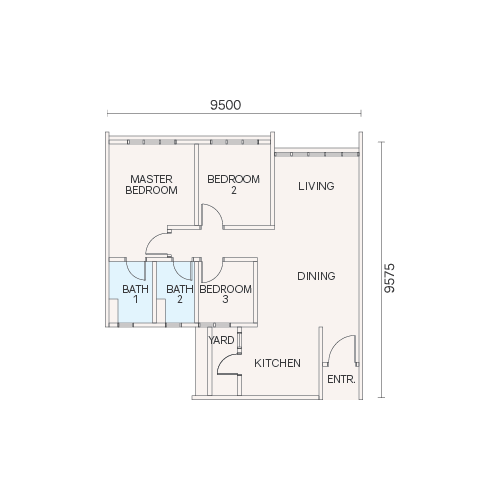 Residensi Saujana Type B 平面图