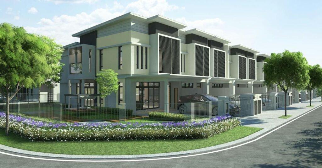 Type B terrace facade, Serimbun